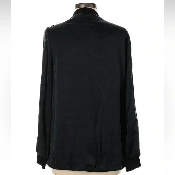 Yummie By Heather Thompson Black 100% Silk Women's Jacket Size L Large NWT $198 - Picture 3 of 9